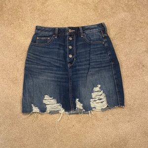Hollister Jean skirt dark blue, only worn once good quality